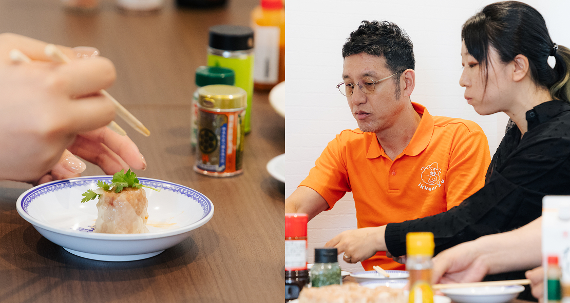 スタッフによるアレンジ試食会